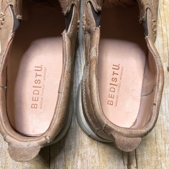 Bed Stu Men’s Carp Slip-on Loafer In Oats Leather - Picture 5 of 12